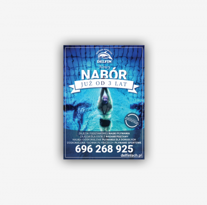 Materiały reklamowe dla Delfin Szkółka Pływacka