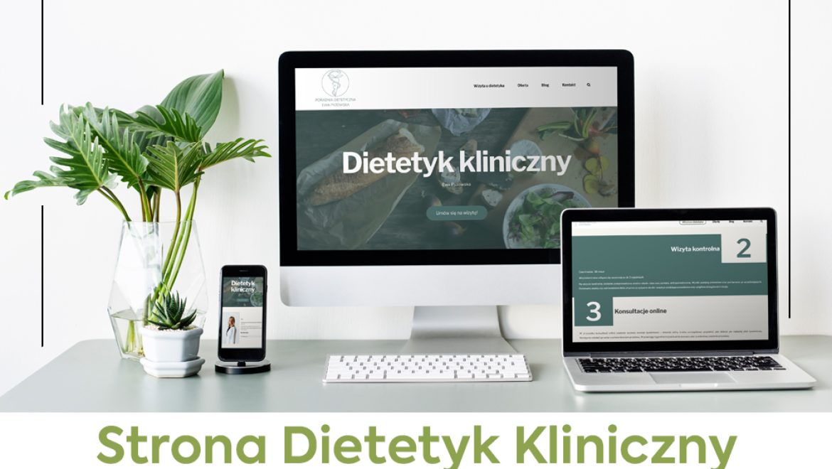 Wykonanie strony www.ewapyzowska-dietetyk.pl